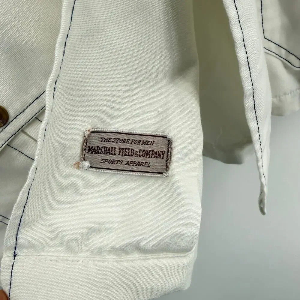 Vintage State O Maine by John Weitz White Shirt & Pool Shorts Mens XL Cabana Set